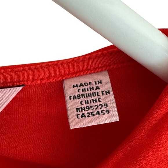 Ted Baker Orange-Red Eyelet Ruffled Neckline Top, Size 4 (10/L) - Picture 6 of 12